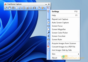 اسکرین شات رابط اصلی FastStone Capture