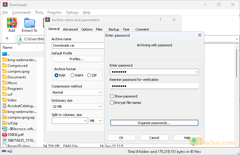 WinRAR-Sicherheits-Screenshot