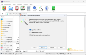 WinRAR Wizerd-Screenshot
