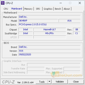 CPU-Z_Mainboard_дэлгэцийн агшин