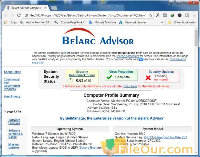 belarc download