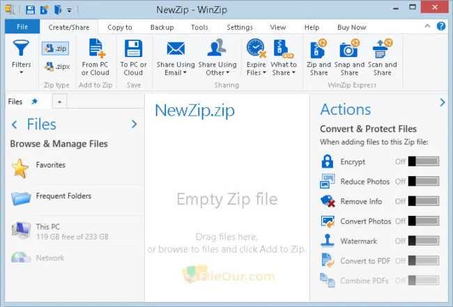 Winzip ดาวน์โหลดตัวติดตั้งออฟไลน์ฟรี 2023 (32/64-บิต)