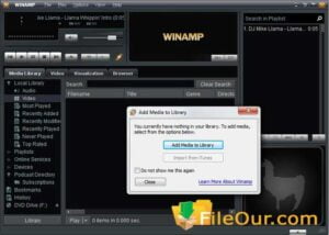 Изтегляне на офлайн инсталационната програма на Winamp Player 2024