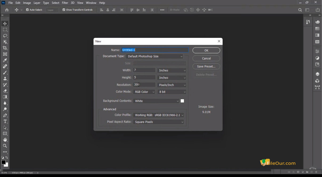 Tangkapan layar Adobe Photoshop CC3