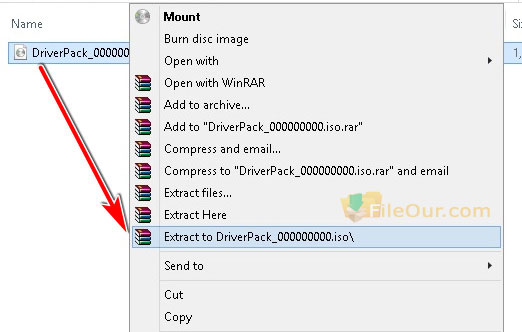 How to open DriverPack Solution using WinRAR software