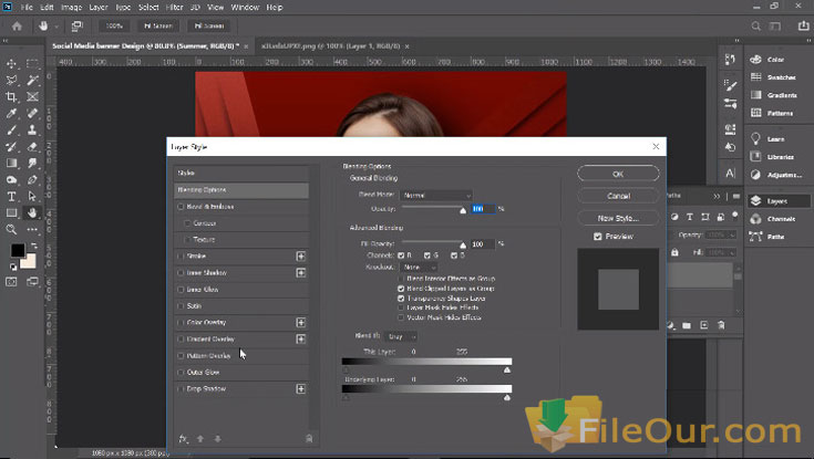 Skjermbilde for Adobe Photoshop CC-innstilling