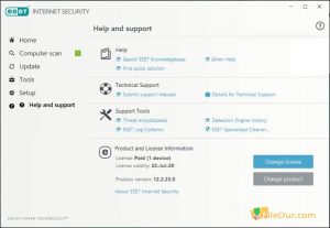 ESET Internet Security 32-64-bitowy zrzut ekranu systemu Windows