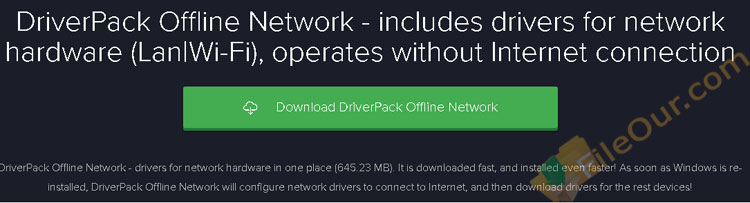 DriverPack Offline Network free
