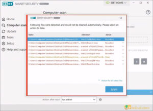 ESET Smart Security 32-64 bites Windows képernyőkép