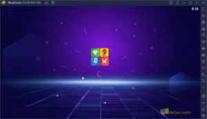 Screenshot van het BlueStacks-appsopstartprogramma