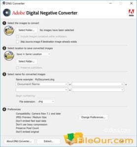 adobe dng converter for windows