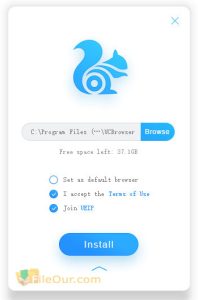 Знімок екрана UC Browser 1