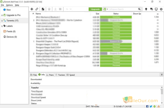اسکرین شات uTorrent 3