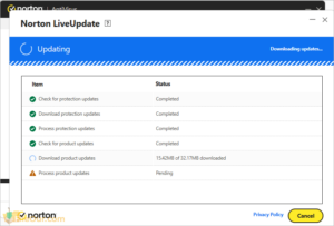 Norton live oppdatering