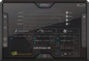 Kostenlos Herunterladen der neuesten Version von MSI Afterburner