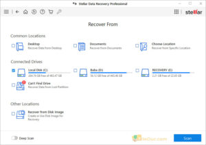 Recuperación de datos estelar de 32 bits