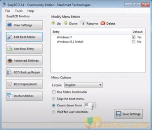 EasyBCD screenshot 2