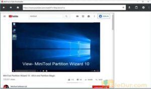 Здымак экрана MiniTool uTube Downloader