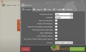 IceCream Screen Recorder til Windows Skærmbillede, Webcam-optager Windows 10