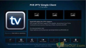 Reproductor de TV Kodi para Windows