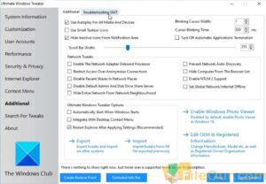 Unduh Ultimate Windows Tweaker untuk Windows, Ultimate Windows Tweaker untuk Windows 11, 10