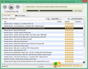 MP3 Music Simple Web Browser, online music player, song player