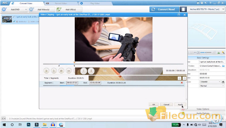 Captura de pantalla de Any Video Converter 2