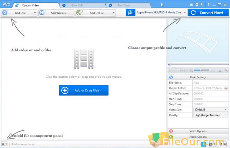 Captura de pantalla de Any Video Converter