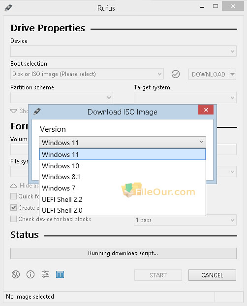 Rufus Windows 11 downloader