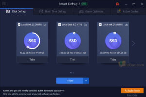 Дефрагментиране на диск Smart Defrag