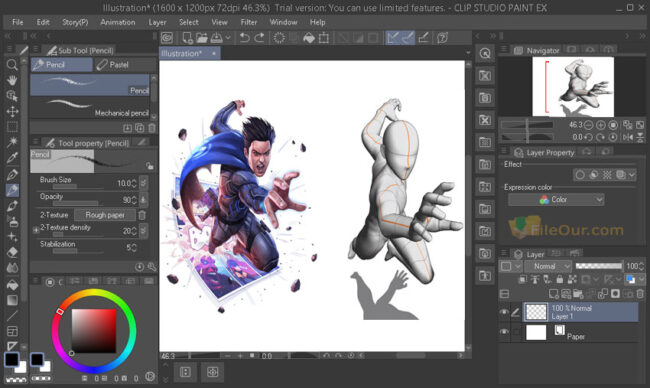 Clip Studio Paint Free Download (EX+Pro) Full Pack 2.0.6