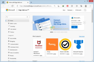 Microsoft Edge Browser Add-ons