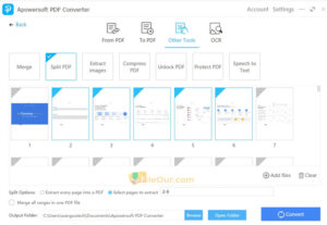 Apowersoft PDF Converter other tools screenshot