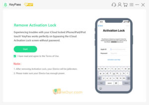 StarzSoft KeyPass iCloud অ্যাক্টিভেশন লক রিমুভার, StarzSoft KeyPass আইফোন আনলকার