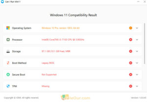 Tôi có thể chạy Win11 Tải xuống Trình kiểm tra tính tương thích của Windows 11 không