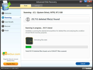 Advanced Disk Recovery versi terbaru untuk PC