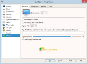 SMPlayer settings screenshot