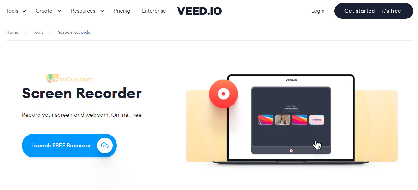 Veed Screen Recorder Online Screen & cam Recorder Free