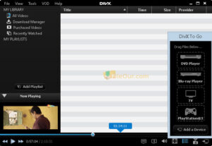 DivX Web player free screenshot