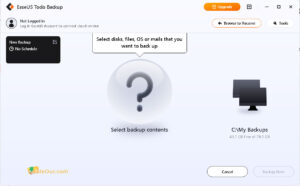 ภาพหน้าจอของ EASEUS Todo Backup 1