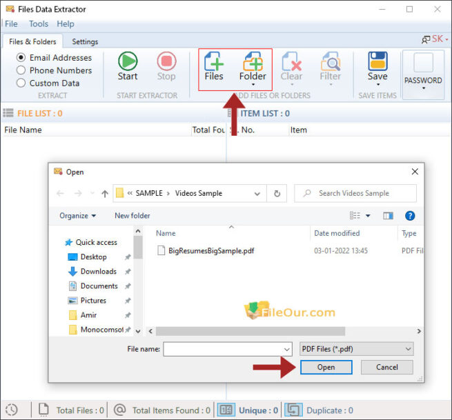 Download Advanced File Data Extractor for Windows (32/64-bit)