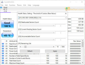 CrystalDiskInfo latest version screenshot