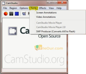 ดาวน์โหลด CamStudio สำหรับพีซี