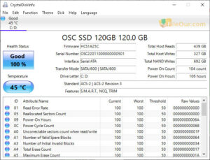 Download Crystal Disk Info for PC screenshot