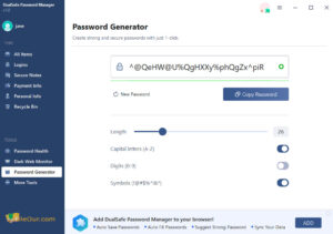 DualSafe Password Manager free download for pc