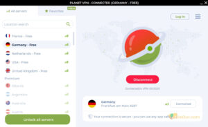 Planet VPN skrinshoti 2