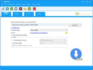 Allavsoft Downloader の最新バージョンを PC 用にダウンロードする スクリーンショット