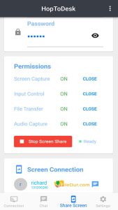 HopToDesk gratis aflaai vir Windows-skermkiekie
