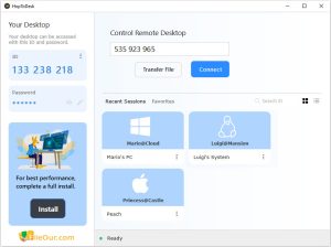 HopToDesk latest version for PC screenshot