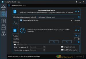 Captura de pantalla de descarga gratuita de WinToUSB para Windows